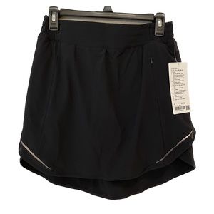 Lululemon Hotty Hot High Rise Skirt Black- 8 *Long